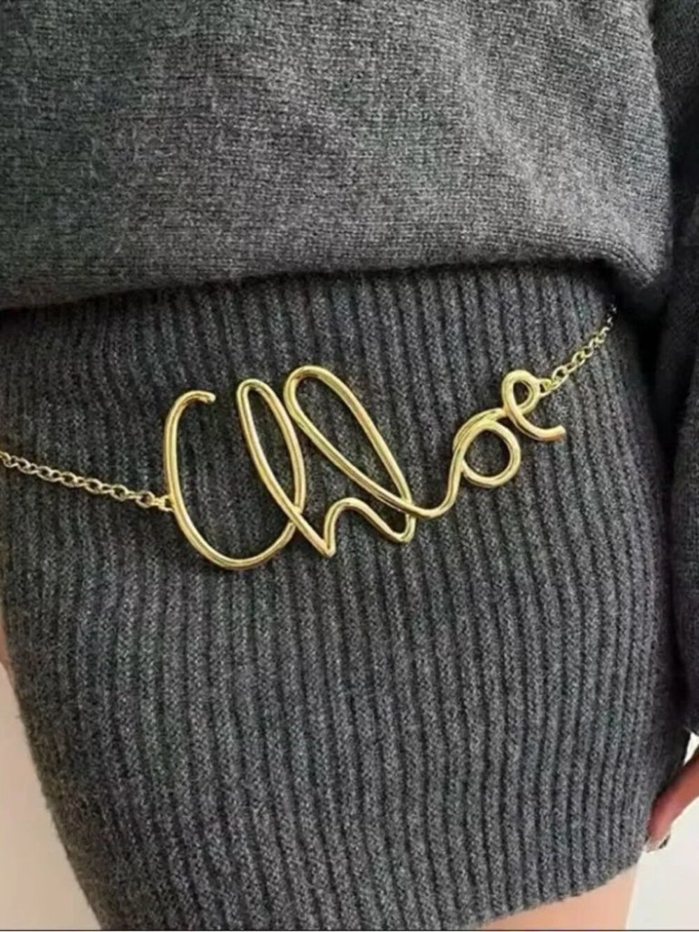 Gold Chain Belt Q86